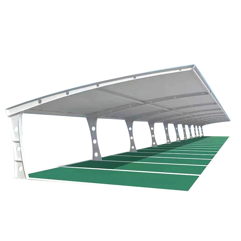 膜结构车棚汽车停车棚充电桩棚张拉膜遮阳雨棚小区自行车棚景观棚